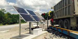 Truck Scales with Solar Panels