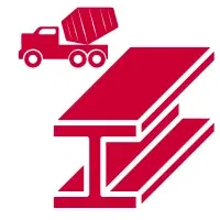 Cement and steel industry icon
