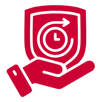 red icon showing how predictive maintenance offers future‑proof asset protection