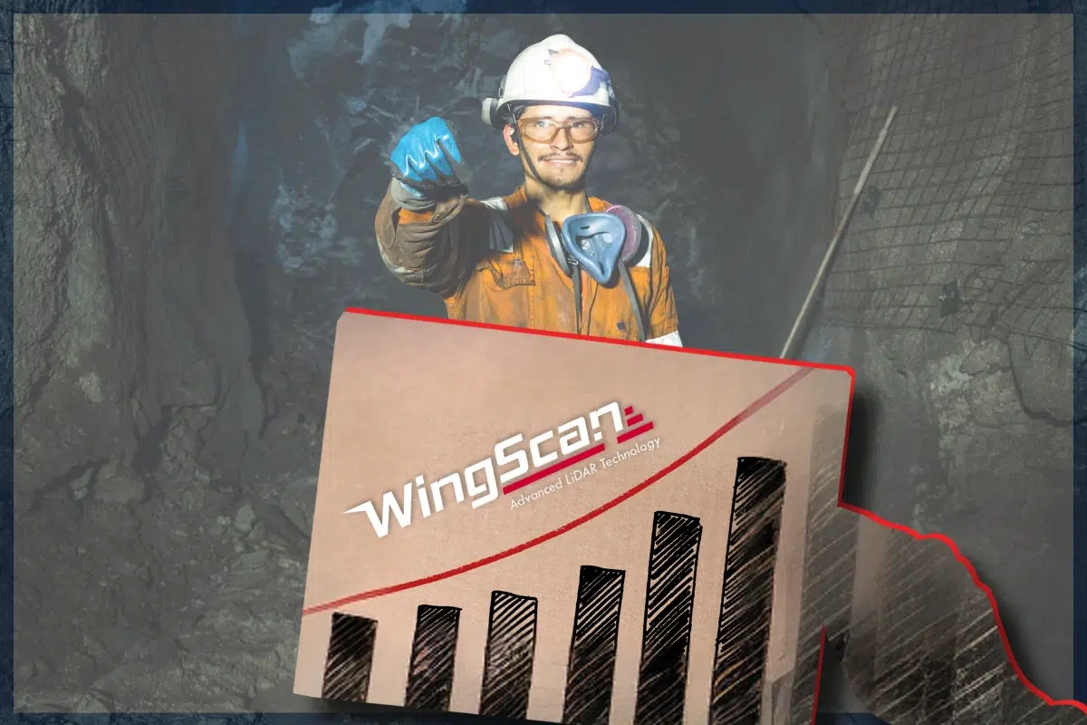 Mining professional highlights WingScan's advanced LiDAR technology, demonstrating significant ROI growth and efficiency improvements in underground mining operations