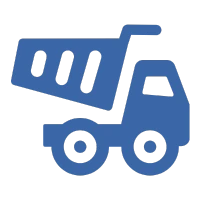 Haul truck icon colored #3a67a7